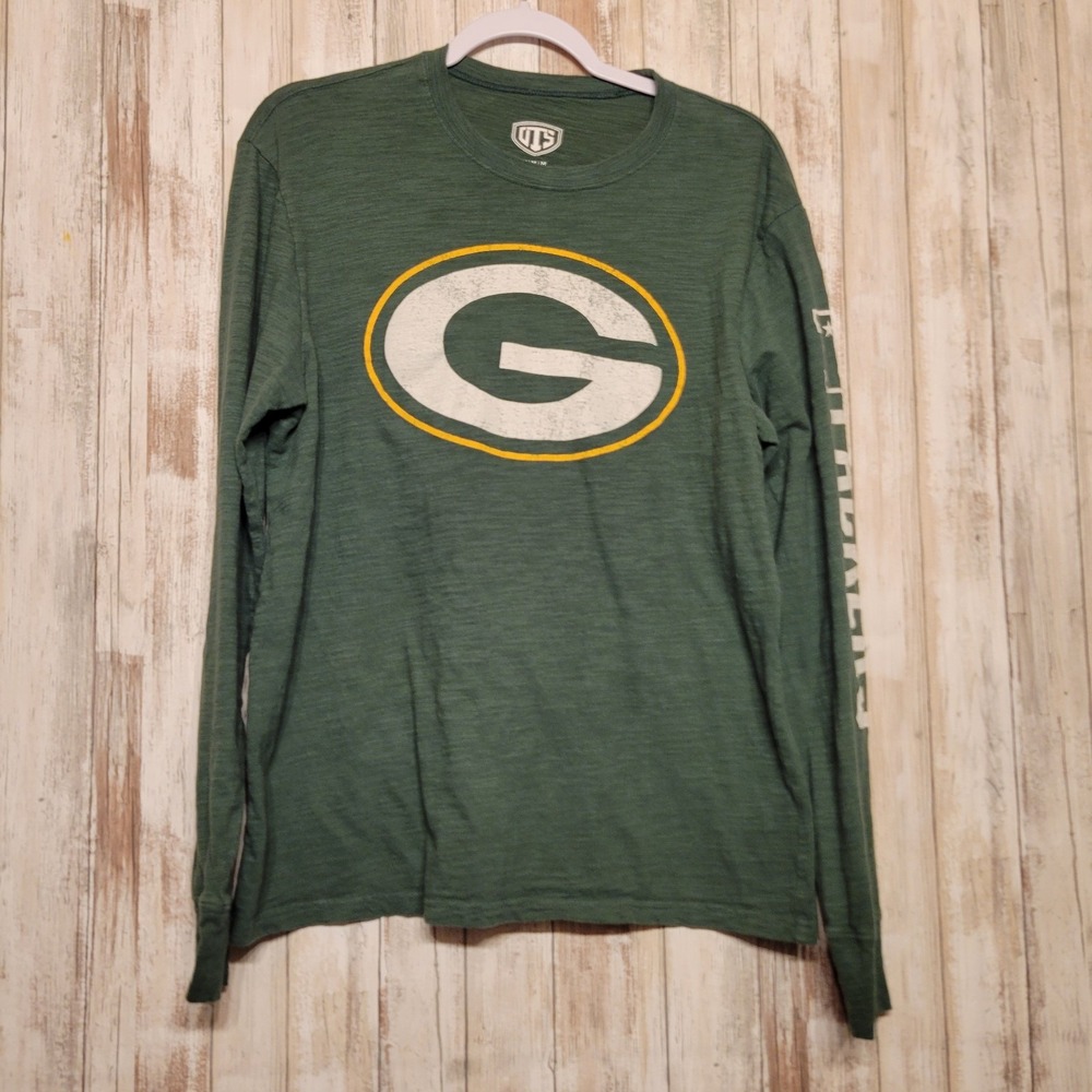 Green Bay Packers NFL Football UTS Long Sleeve Shirt Men's Medium